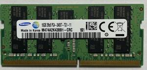 SAMSUNG 16GB (16GBx1枚) SO-DIMM DDR4 PC4-2400T M474A2K43BB1-CRC