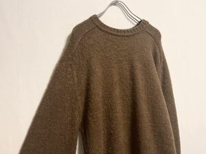 1990's Adam Sloane mohair mix brown knit ビンテージモヘア ニット 90s 古着 