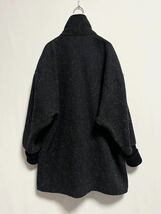 1980〜90's vintage Maggie Lawrence black half coat ビンテージコート_画像7