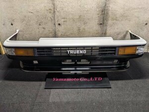 【E】当時物　AE86　後期 スプリンタートレノ　フロントバンパー　白/黒　現状渡し　個人宅発送不可