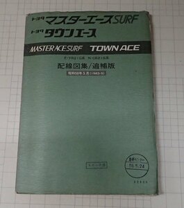  ●「トヨタ　マスターエースSURF　タウンエース　配線図集/追補版　昭和58年5月」　