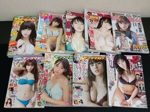 C23　浅川梨奈　表紙・巻頭グラビア　コミックス　9冊　週刊少年チャンピオン　マガジン　プレイボーイ　ヤングマガジン　付録　生写真付き