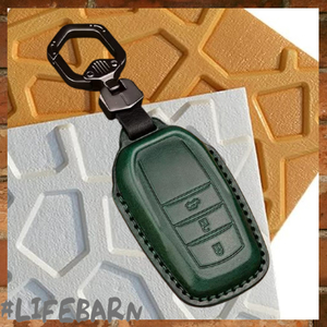  green. brilliancy TOYOTA Toyota Crown 220 series C-HR Prius 50 series smart key case key cover 3 button green green leather stylish high class car 