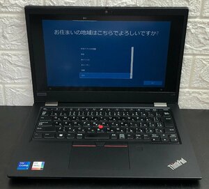 1円～ ■ジャンク LENOVO ThinkPad L13 / 第11世代 / Core i7 1165G7 2.80GHz / メモリ 16GB / NVMe SSD 256GB / 13.3型 / OS有 / BIOS可