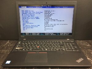 1円～ ■ジャンク LENOVO ThinkPad L580 / 第8世代 / Core i3 8130U 2.20GHz / メモリ 8GB / HDD 500GB / 15.6型 / OS無し / BIOS起動可