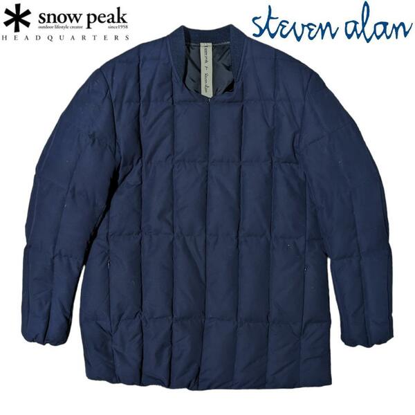 SNOW PEAK X Steven Alan CONSEALDWNJKT スノーピーク スティーブンアラン ネイビー ダウンジャケット コラボ