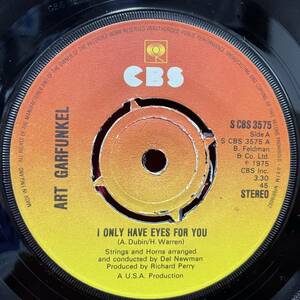 ◆UKorg7”s!◆ART GARFUNKEL◆I ONLY HAVE EYES FOR YOU◆