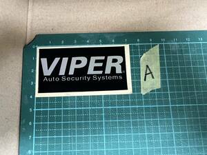 VIPER　バイパー　オートセキュリティシステム　セキュリティ　ステッカー　A