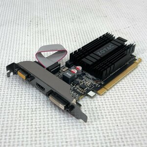 中古グラフィックカード 動作確認済 Vista～Win11 LINUX ★ ZOTAC NVIDIA GeForce GT 710 GDDR5 2GB 64bit VGA/DVI/HDMI #2088-K