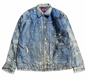 未使用品 希少 完売品 TOLQ Yutaka.F 転写 プリント ジャケット Levi's 506xx 519XX　1st Gジャン T-back 42