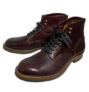 未使用品 Y'2 LEATHER LS-02 ANILINE HORSE WORK BOOTS ワイツーレザー アニリンホース ワークブーツ チェリー 9 27㎝