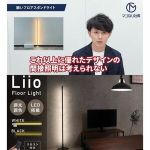 【マコなり社長 紹介品】リモコン 調光調色LED 間接照明 フロアスタンドランプ