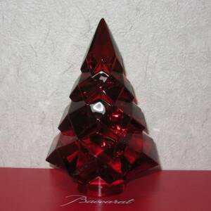 * baccarat. Christmas tree * red * unused storage goods * boxed * cheap prompt decision *