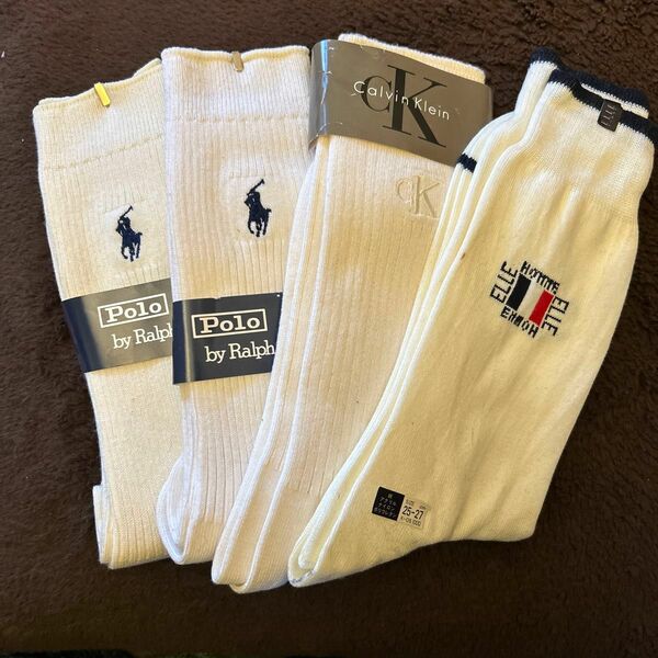 POLO RALPH LAUREN2足　カルバンクライン1足　ELLE1足　ソックス4足セット