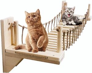 140cm Umora cat tower wooden hanging . cat bed playing place hammock -stroke less cancellation motion shortage cancellation assembly easy (140