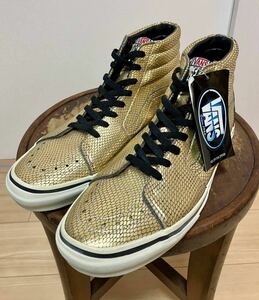 VANS SK8-HI スネーク柄 ゴールド