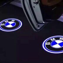 キレイタイプ BMW LED カーテシランプ ２個 5W ハッキリ綺麗ロゴ ドアランプ エンブレム f45 f46 f48 f49 f52 f80 f83 f84 f87 ステッカー_画像2