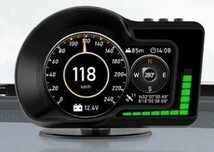 スピードメーター タコメーター 追加メーター GPS/OBD2モード対応 色切替可能 u116_画像3