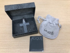 ★LALIQUE ラリック ペンダントトップ★ クロス 十字架 クリア ガラス アクセサリー ◇13140