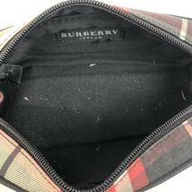 BURBERRY バーバリー チェック柄 ペンケース ポーチ レッド ブランド_画像5