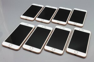 Apple iPhone8 64GB Gold 計8台セット A1906 MQ7A2J/A ■au★Joshin(ジャンク)3465【1円開始・送料無料】