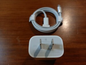 【Apple純正】(中古) 20W USB-C電源アダプタ + (未使用)USB-C-Lightningケーブル(1m)★iPhone高速充電★