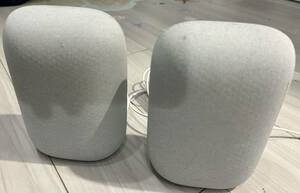 Google Home Nest Audio スピーカー　2個セット チョーク色