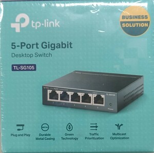 【未使用・動作保証】TP-Link 5ポート ギガビットデスクトップスイッチ　TL-SG105