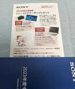 株主優待券 / 2023年 SONY ソニー 株主特典 ソニーストアクーポン 有効期限 2024年5月31日迄 / 買い物 割引券 クーポン券 AV商品 VAIO本体