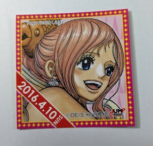 ワンピース 366日 ステッカー 365日 しらほし ジャンプショップ ジャンショ 2016.4.10 sun 4/10 シール ONE PIECE しらほし姫