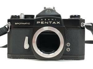 § B27752 ASAHI PENTAX 朝日ペンタックス フィルム用 一眼レフカメラ SPOTMATIC SP シャッターOK 中古実用品