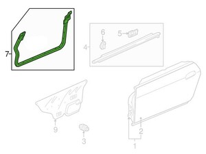 ★ホンダ純正新品★S2000 AP1 AP2 ウェザーストリップ ドア用 左右セット