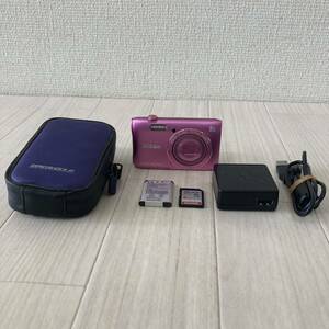 Nikon ニコン COOLPIX S3700 コンパクトデジタルカメラ ピンク SDカード カメラケース バッテリーパック 充電器付き