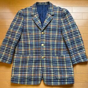 テーラードジャケット KANEKO ISAO MEN’S ウールジャケット ビンテージチェック ジャケット ピンクハウス