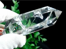 【限定品】AAA級☆高透明度天然レインボーハーキマーダイヤモンド水晶六角柱YS178B2-30B22b_画像6