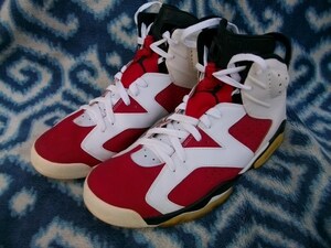 NIKE AIR JORDAN 6 RETRO HI машина мой n белый красный? 30cm US12 превосходный товар NBA воздушный Michael Jordan 6 Ⅵ Chicago bruzChicago Bulls