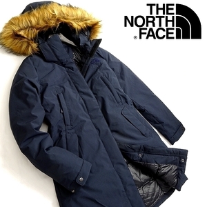 THE NORTH FACE ノースフェイス 新品 定4.9万 撥水 ダブルジップ ミドル丈 ダウンジャケット コート DG85 DEW 80/XS▲074▼kkf008nf