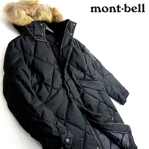 mont-bell モンベル 新品 定4.7万 高品質グースダウン使用 ダウンコート ジャケット ロングコート ML3BWMDK712 BK 100/L ▲120▼kkf1655e