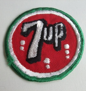 当時物　60s 70s ビンテージ 7UP セブンアップ 刺繍 ワッペン 中古品 VINTAGE アメリカ古着　　