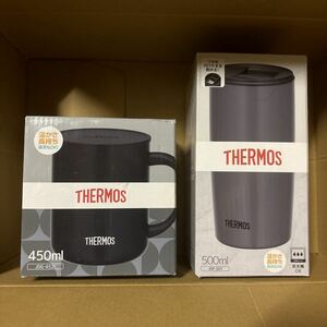 サーモス THERMOS 真空断熱タンブラー（JDP-501） & 真空断熱マグカップ（JDG452C）ブラック