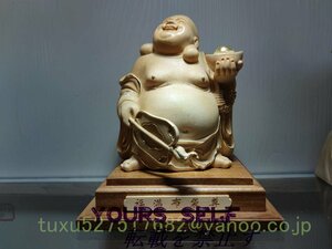 布袋 布袋様 置物 七福神 布袋尊 置物 木彫 仏像 金運 笑門来福 夫婦円満 縁起物 仏教美術