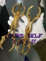 入手困難！「密教法具 寺院用仏具」真言宗人形五鈷杵 真鍮製磨き仕上げ 23cm_画像5