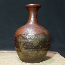 【古備前】お預け徳利　桂又三郎箱　印銘（分銅）高さ14.2cm_画像4