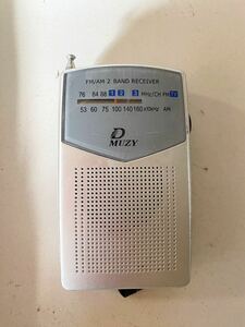 MUZY ポケットラジオ DS-PRD01【ラジオ再生OK】
