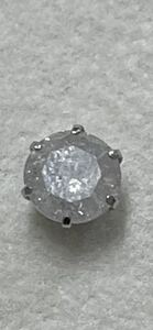 1ct i カラー i2 FAIR ダイヤ プラチナ900 片耳ピアス