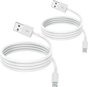 iphone 充電 ケーブル【MFi認証品 2M2本セット】充電器 ケーブル USB-A to Lightning 急速充電