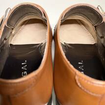 【REGAL】リーガル 24.5cm 茶 ブラウン シングルモンクストラップ Vチップ Uチップ 革靴 メンズ 本革 ビジネスシューズ 紳士靴 ドレス_画像7