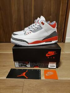 NIKE AIR JORDAN 3 RETRO (160カラー) ファイヤーレッド US10.5(28.5cm)