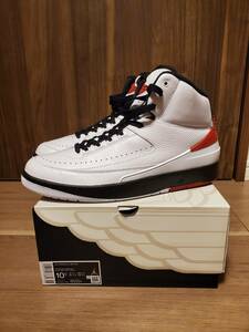 NIKE AIR JORDAN 2 RETRO (106カラー) 白×黒×赤 US10.5(28.5cm)