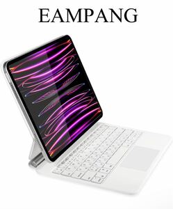 【未使用に近い】EAMPANG 日本語配列マジックキーボード for Apple iPad Pro 12.9インチ 第6 5 4 3世代, Magic Smart Keyboard 白p129 美品